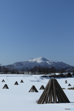 有珠山冬景色
