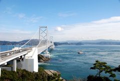 鳴門大橋と渦潮