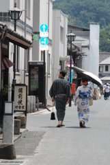 浴衣姿のふたり