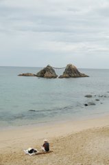 夫婦岩（みょうといわ）と夫婦