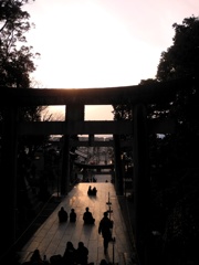 光の道　宮地嶽神社