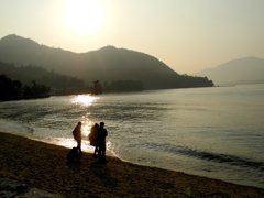 宮島の浜辺