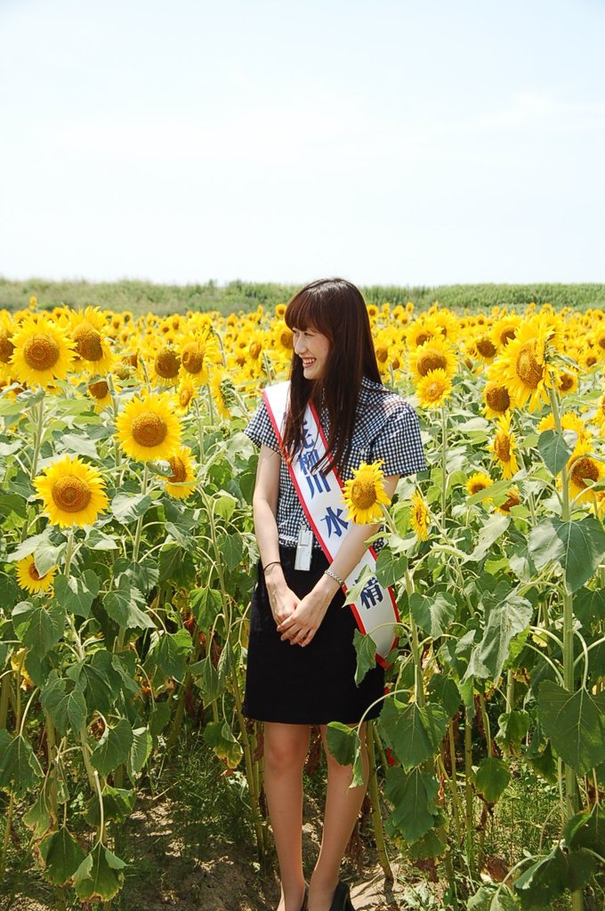 柳川　水の精とひまわり