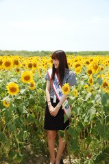 柳川　水の精とひまわり