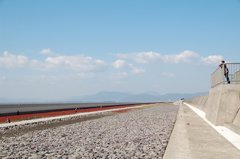 佐賀市干拓地にて