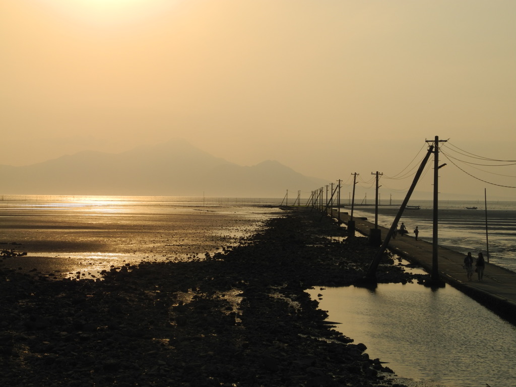 長部田海床路　熊本