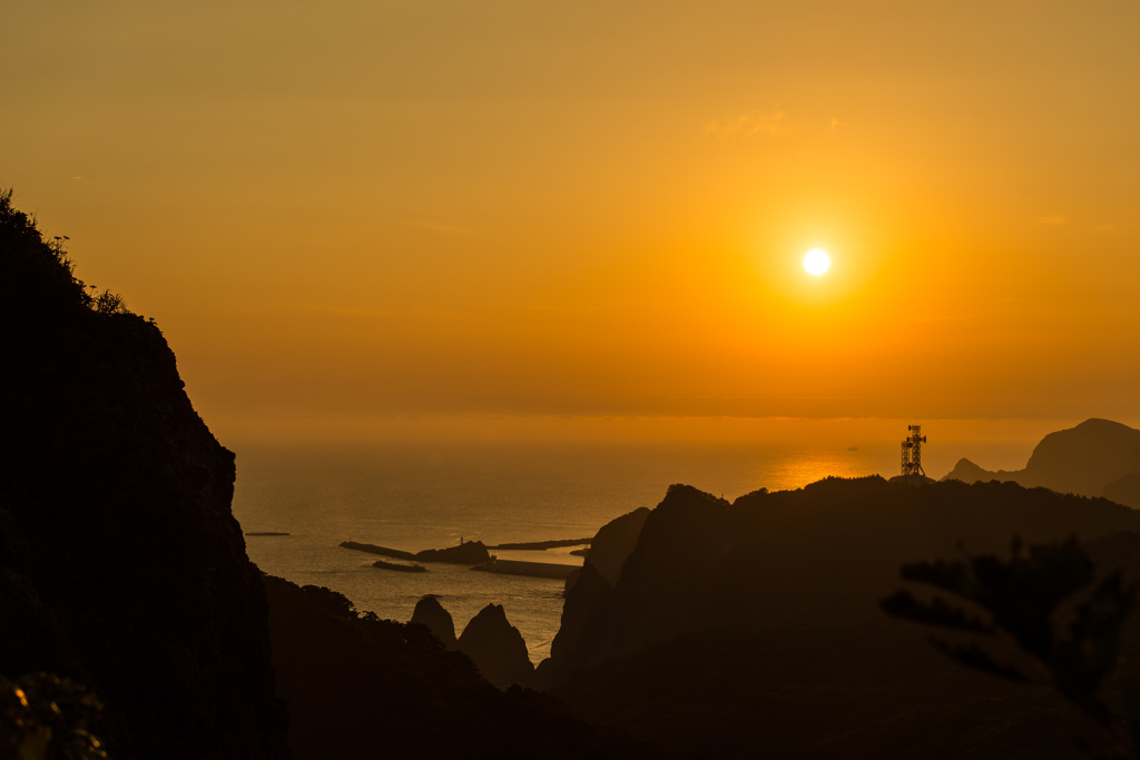 地球岬の夕焼け