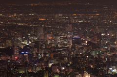 藻岩山夜景（札幌駅方面を望む）