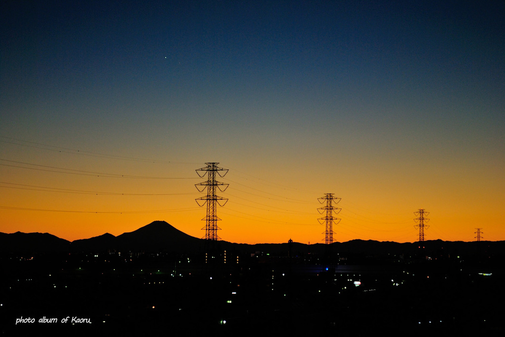 2015年1月12日の夕暮れ