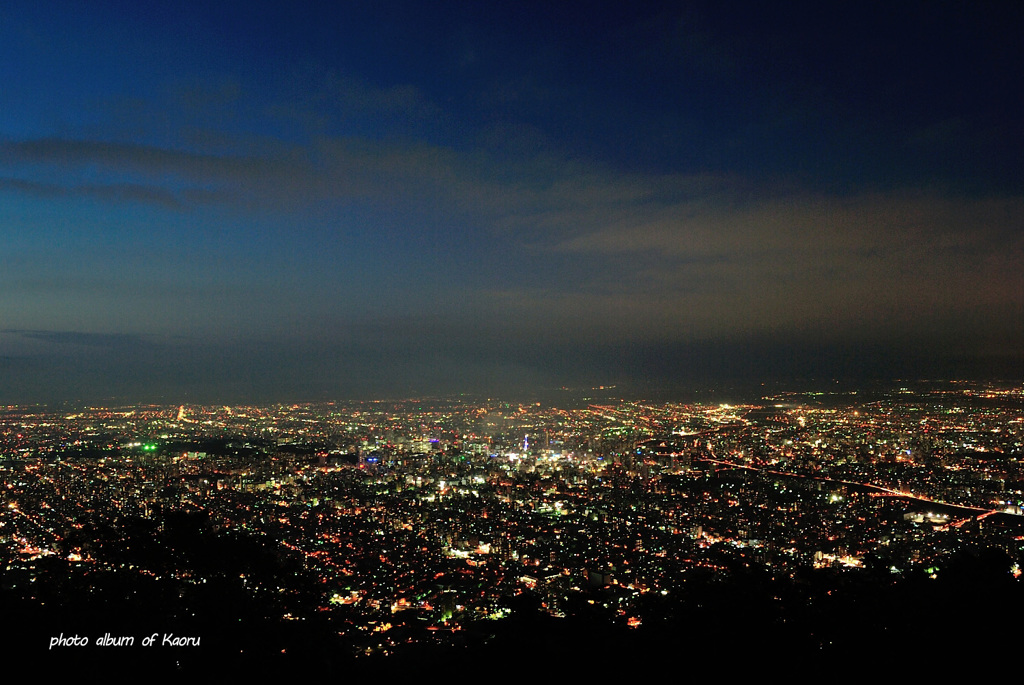 藻岩山山頂からの夜景