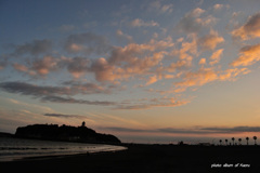 夕暮れの江の島