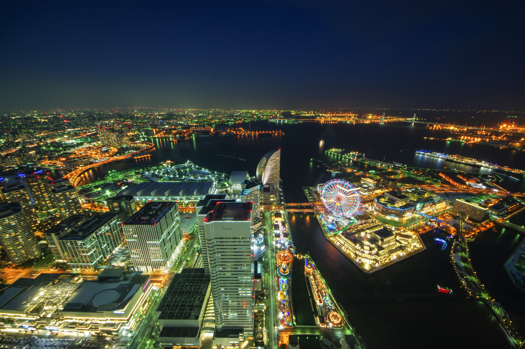 横浜夜景HDR