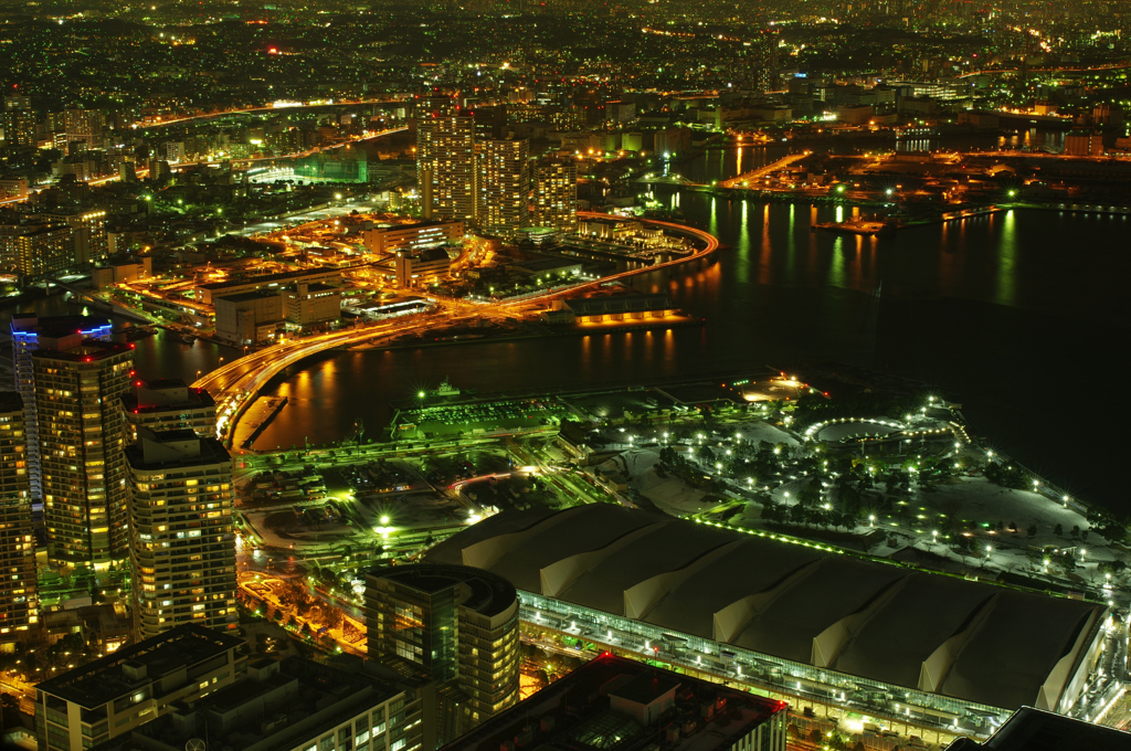 横浜夜景HDR