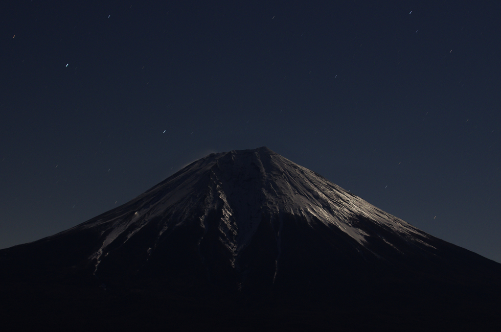 星と富士山