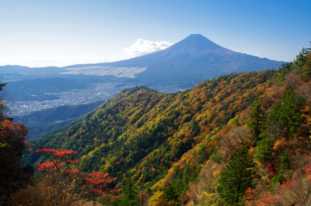 三ツ峠山から