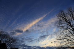 小牧の夕空
