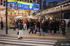 新橋で「当たりますように」