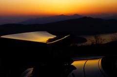 夕焼けとGT-Wingとトランク（蔵出し）