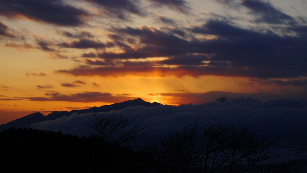 燃える愛鷹山