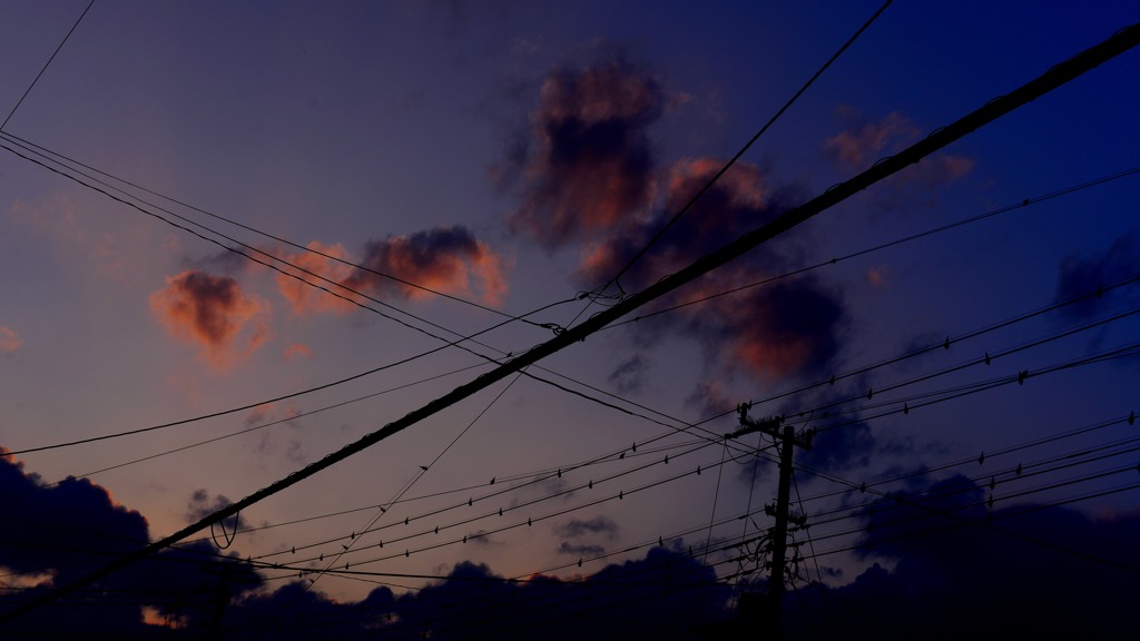 故郷の夕空