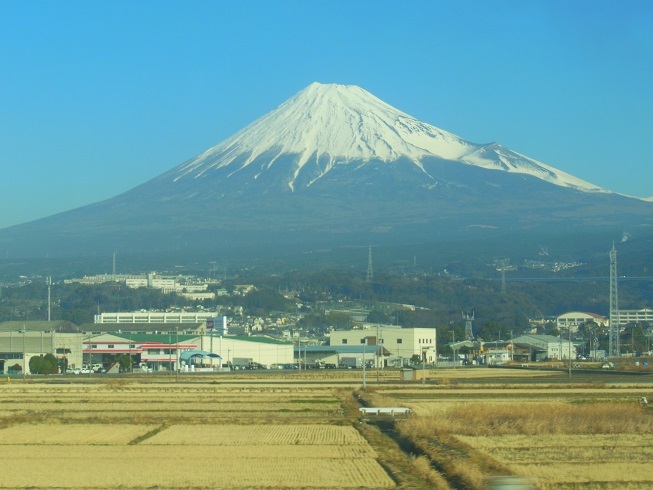 ♪今年最初の新幹線からの富士山＾＾