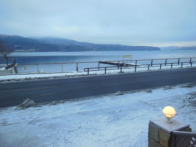 ♪山中湖の雪景色