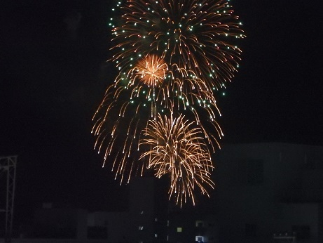 葉山海岸の花火