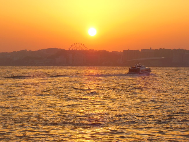 ♪関門海峡の夕日♪