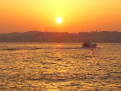 ♪関門海峡の夕日♪