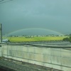 新幹線からの虹♪