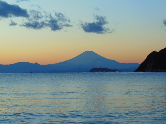 ♪逗子海岸からの富士山♪