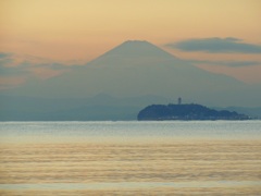 富士山と江の島^^