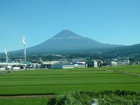 ♪新幹線からの夏富士
