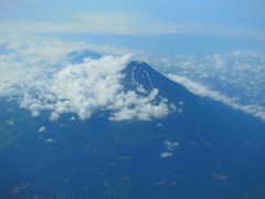 ♪機上からの富士山