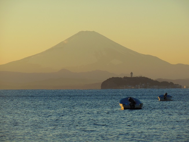 江の島と富士山♪