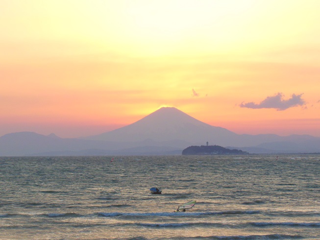 ♪逗子海岸からの富士山♪