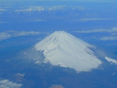 ♪機上からの富士山