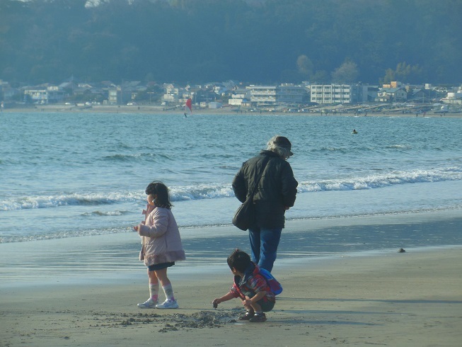 ♪鎌倉材木座海岸＾＾