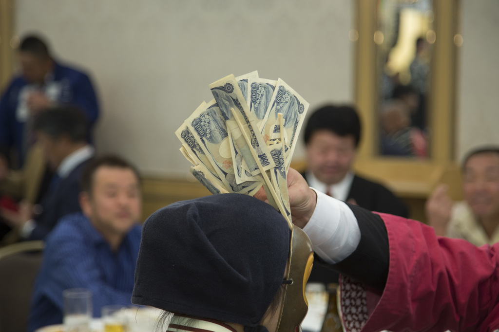 新年会での一コマ