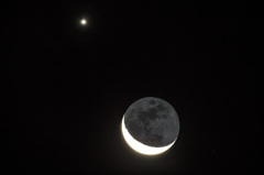月と金星　151009