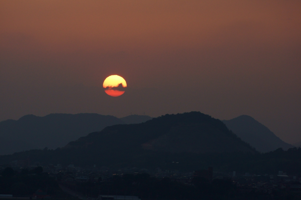 夕日