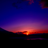 夕暮れの富士