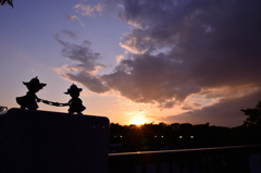 夕暮れ