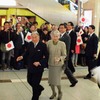 京都　京都駅にて「天皇皇后陛下御夫妻」
