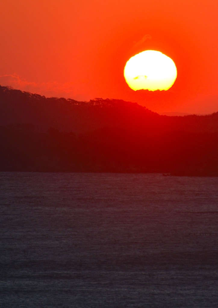 松島湾夜明け　「太陽」