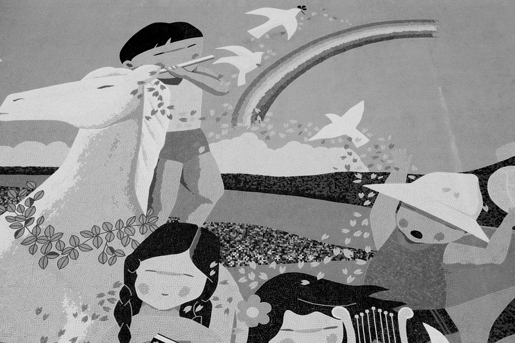 御近所寸景　「学舎の子らⅡ」