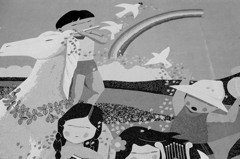 御近所寸景　「学舎の子らⅡ」