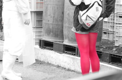 パートカラーの彼女