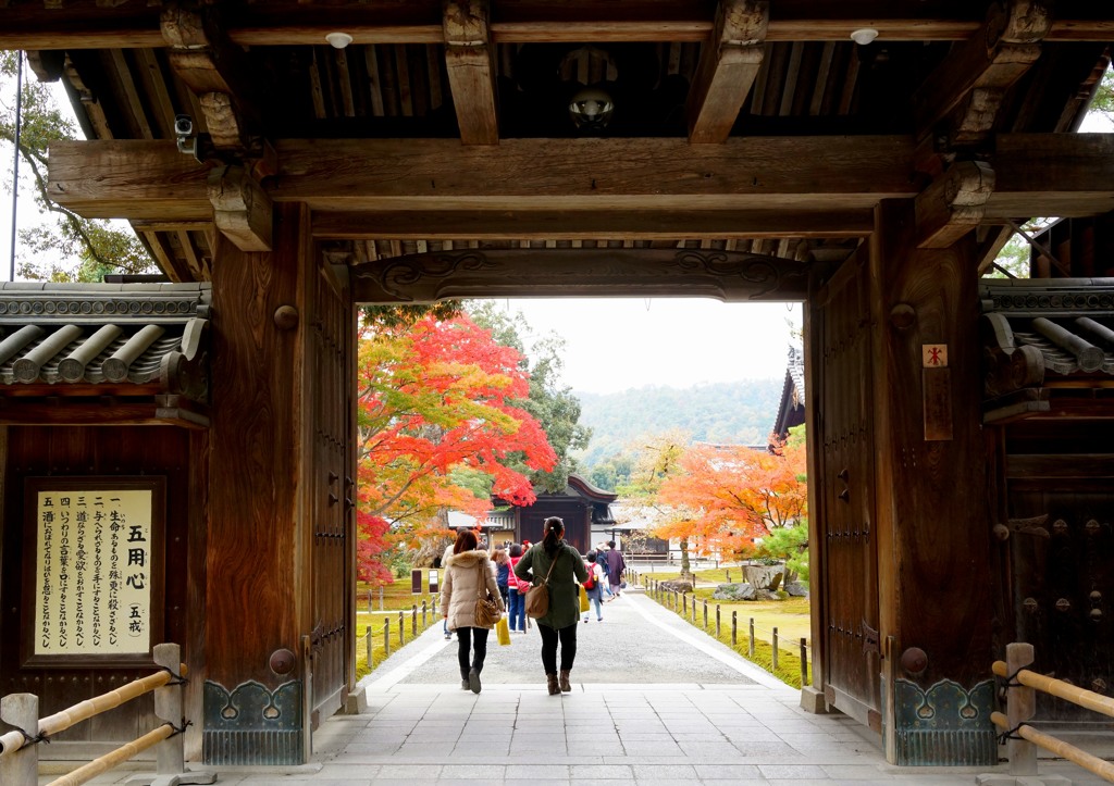 京都　金閣寺紅参道７－７「総門」