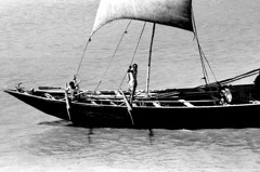 １９７９年インド　ガンジス河にて　１